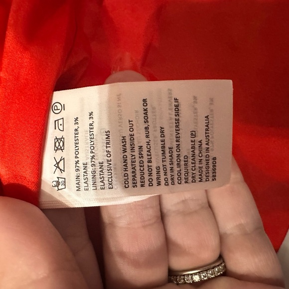 NWT! Sz 6 Bardot Elodie Dress in fire Red Midi Dress - Picture 8 of 8